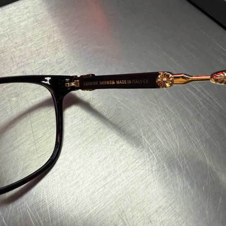 Black & Gold Knife Glasses