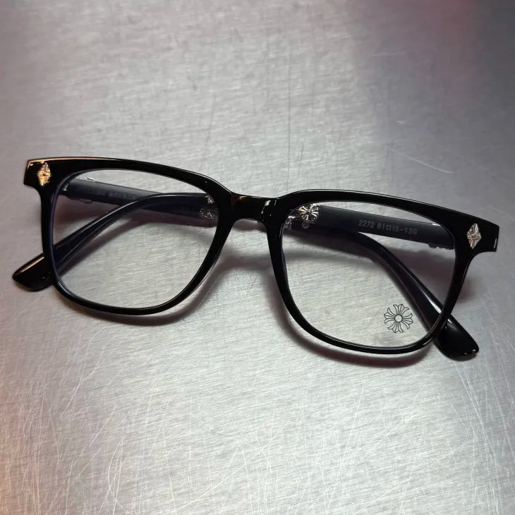 Black & Silver Knife Glasses