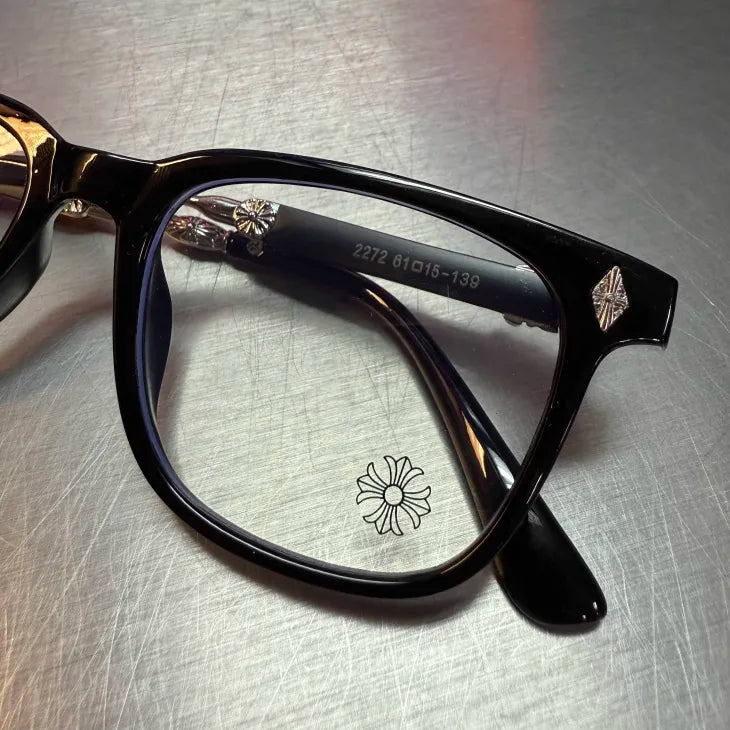 Black & Silver Knife Glasses