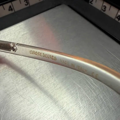 Clear & Gold Cross Glasses