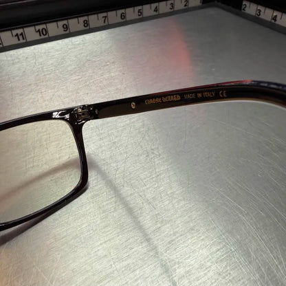 Black & Silver Cross Glasses