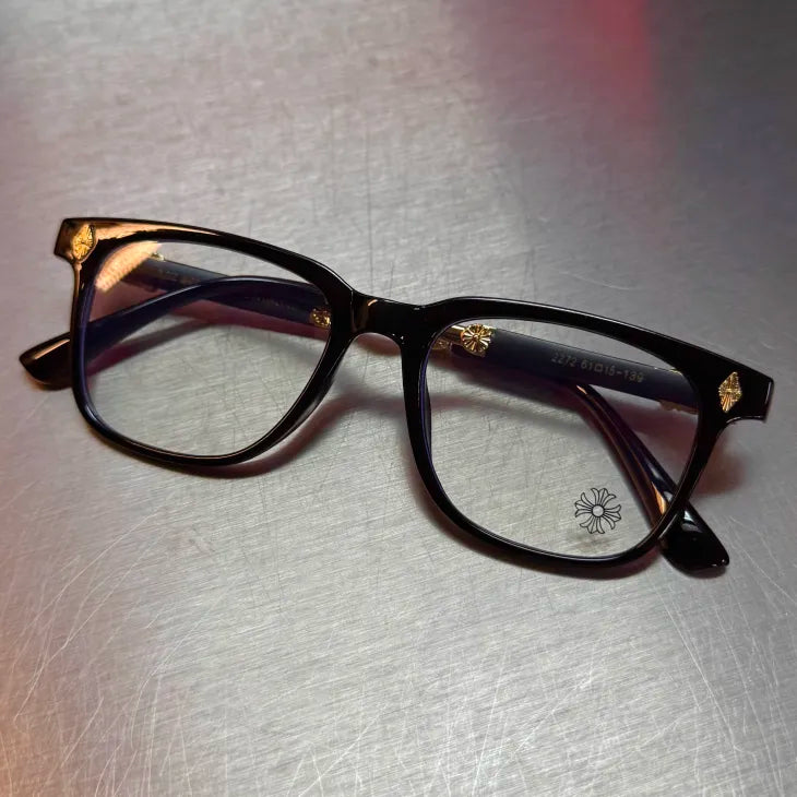 Black & Gold Knife Glasses