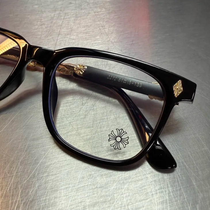 Black & Gold Knife Glasses