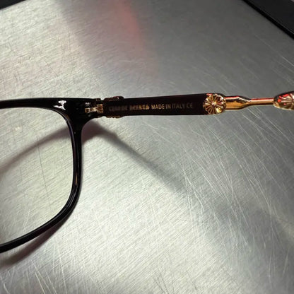 Black & Gold Knife Glasses