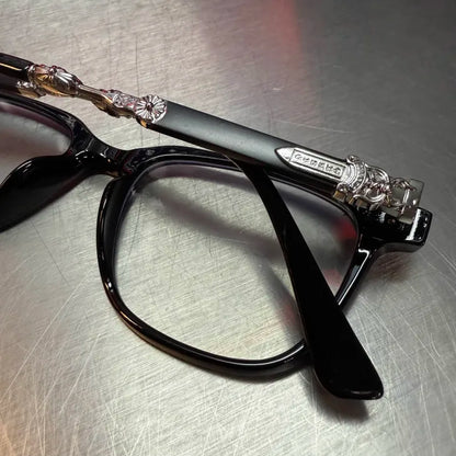 Black & Silver Knife Glasses