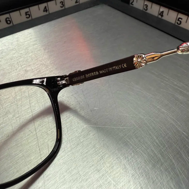 Black & Silver Knife Glasses